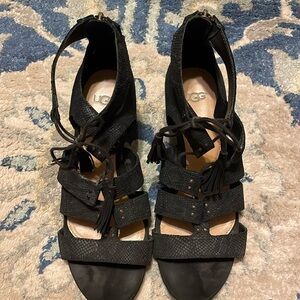 UGG suede textured sandal